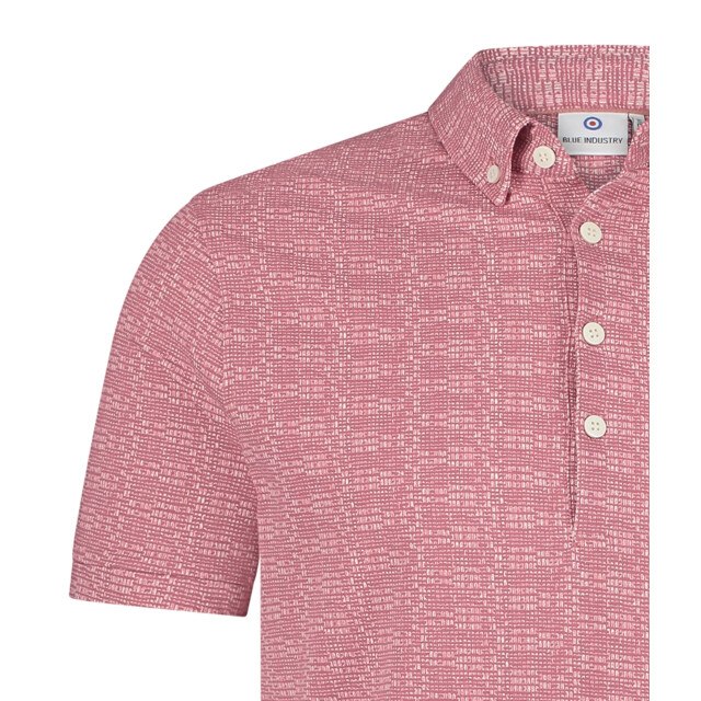 Blue Industry Polo met mini design | KBIS25-M39 large