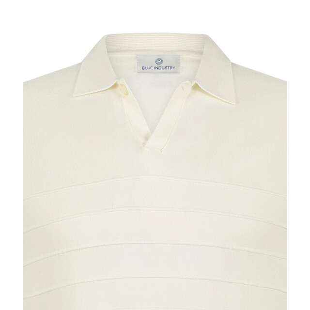 Blue Industry De knitted v-hals polo | KBIS25-M7 large