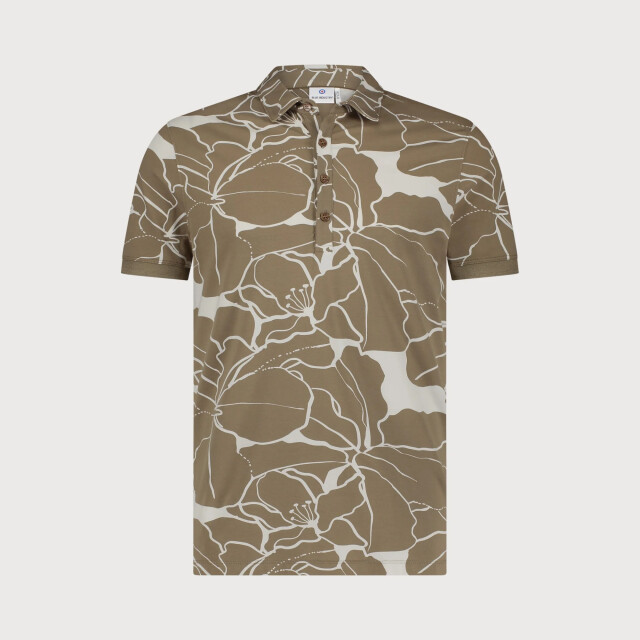 Blue Industry De bloemdessin polo | KBIS25-M36 large