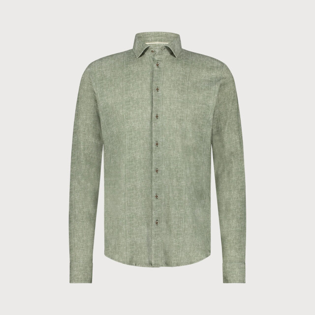 Blue Industry Het gemêleerde overhemd | 5103.51-GREEN large