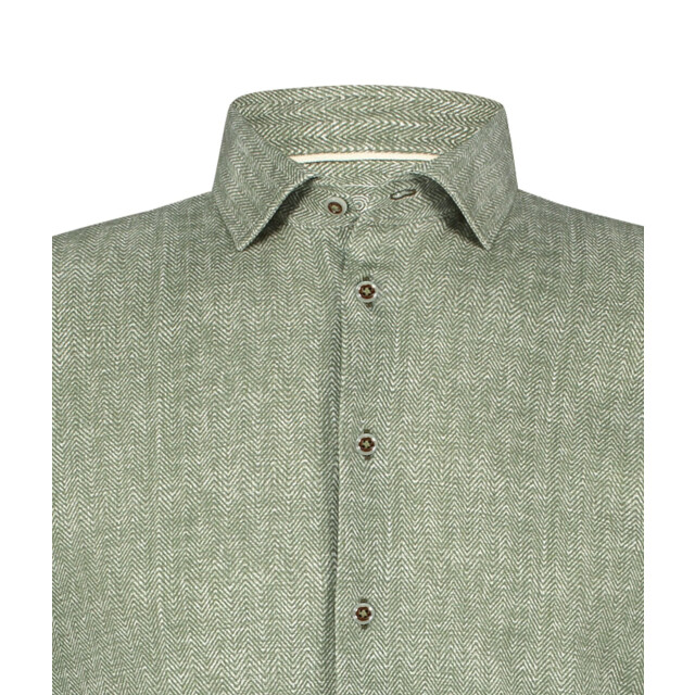Blue Industry Het gemêleerde overhemd | 5103.51-GREEN large