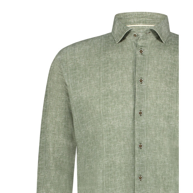 Blue Industry Het gemêleerde overhemd | 5103.51-GREEN large