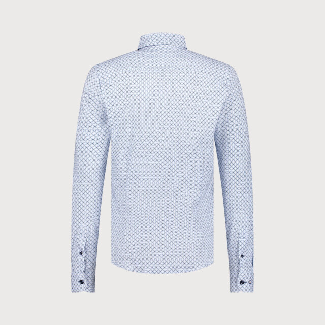 Blue Industry Het geometrische print overhemd | 5108.51-BLUE large