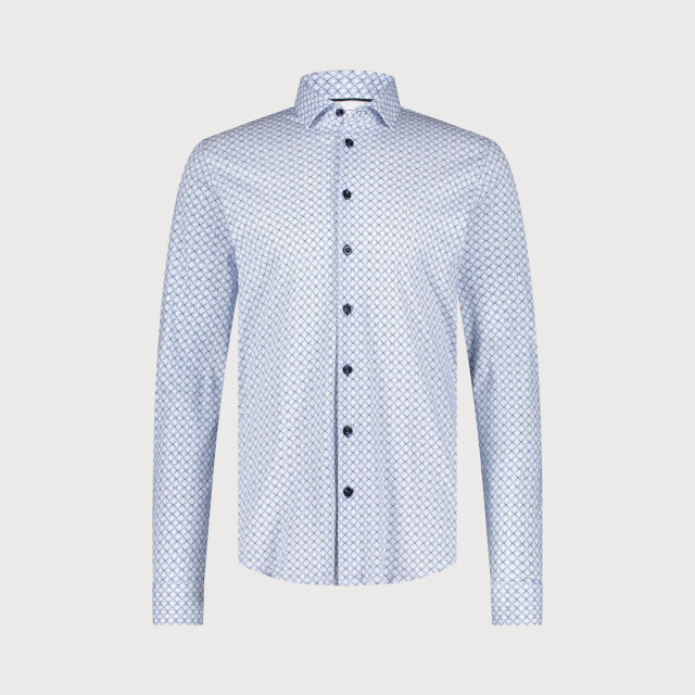 Blue Industry Het geometrische print overhemd | 5108.51-BLUE large
