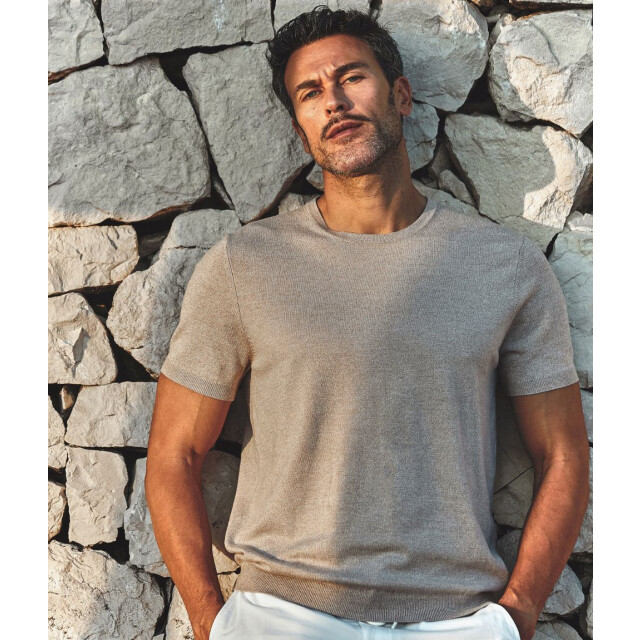 Blue Industry Het luxe basic knitted t-shirt | KBIS25-M17 large