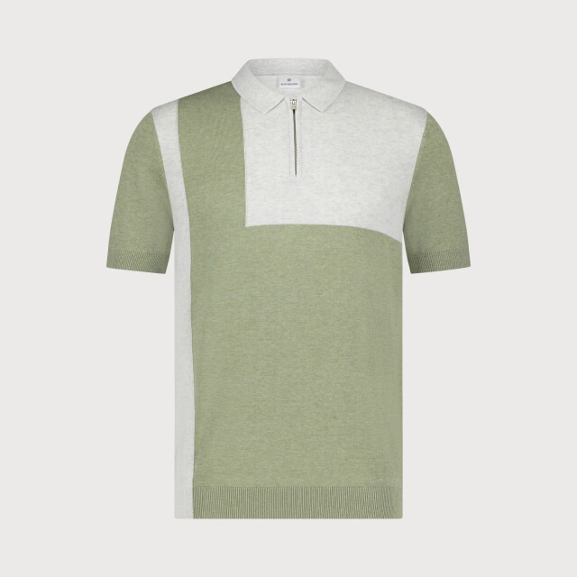 Blue Industry De grafische polo met ritssluiting | KBIS25-M19 large