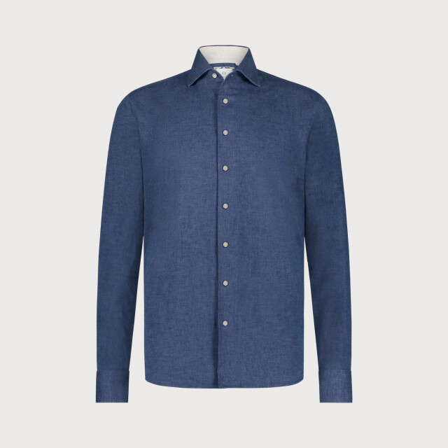 Blue Industry Het casual linnen overhemd | 5111.51-NAVY large