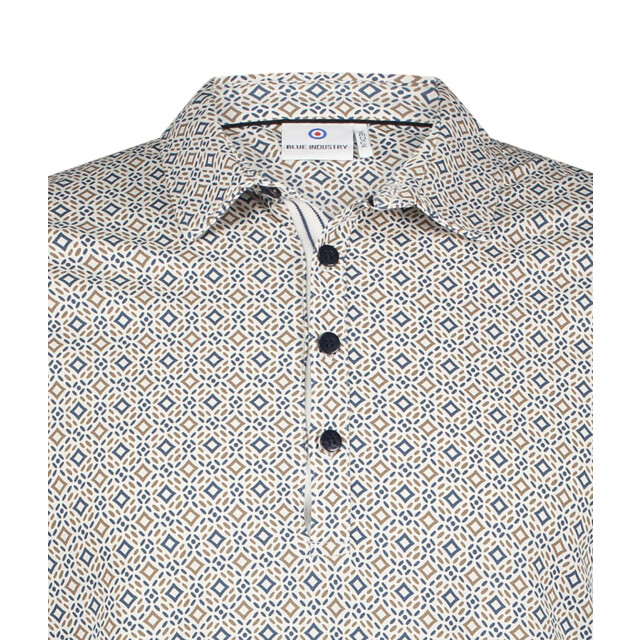 Blue Industry De microprint polo | KBIS25-M35 large
