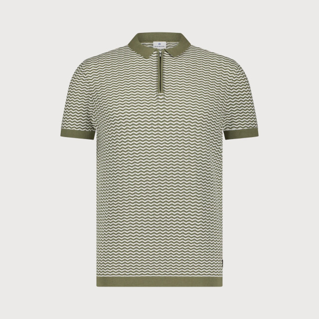 Blue Industry Gebreide polo met ritssluiting | KBIS25-M21 large