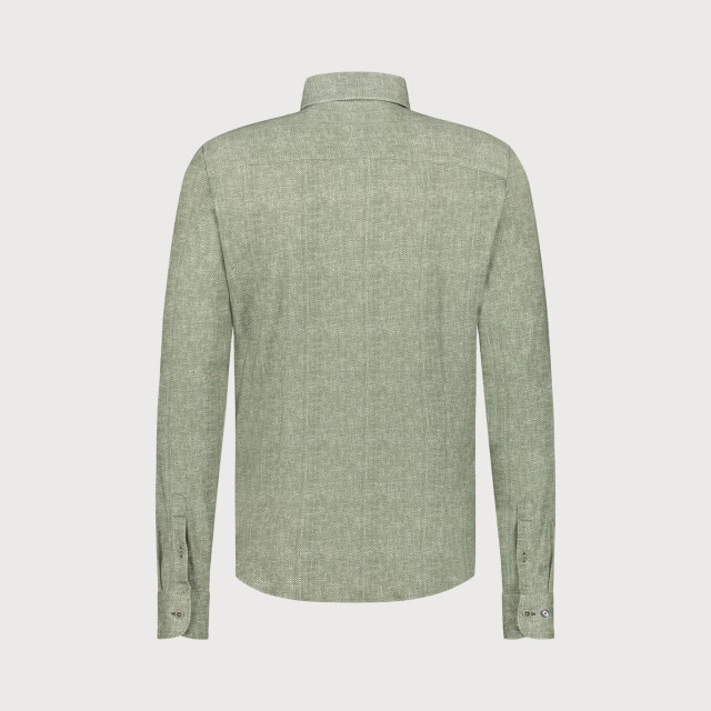 Blue Industry Het gemêleerde overhemd | 5103.51-GREEN large