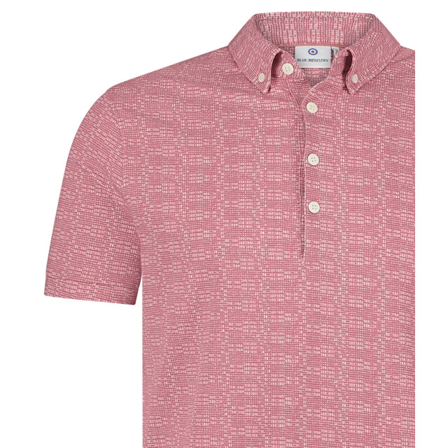 Blue Industry Polo met mini design | KBIS25-M39 large