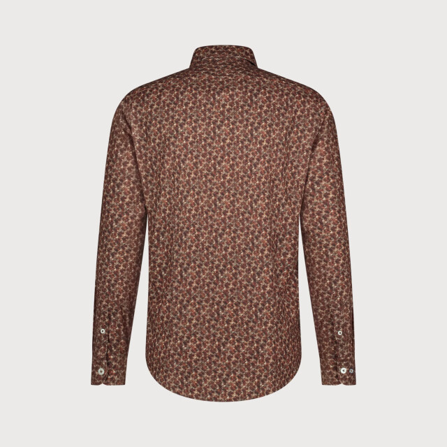 Blue Industry Grafisch print overhemd | 4209.42-BROWN large