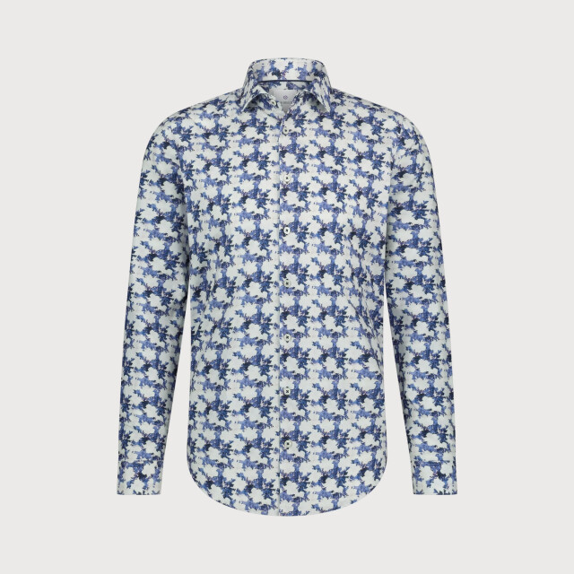 Blue Industry Cotton print overhemd | 4201.42-BLUE large