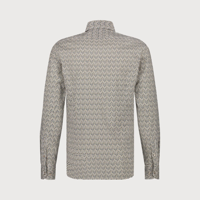 Blue Industry Het retro print overhemd | 5118.51-GREEN large