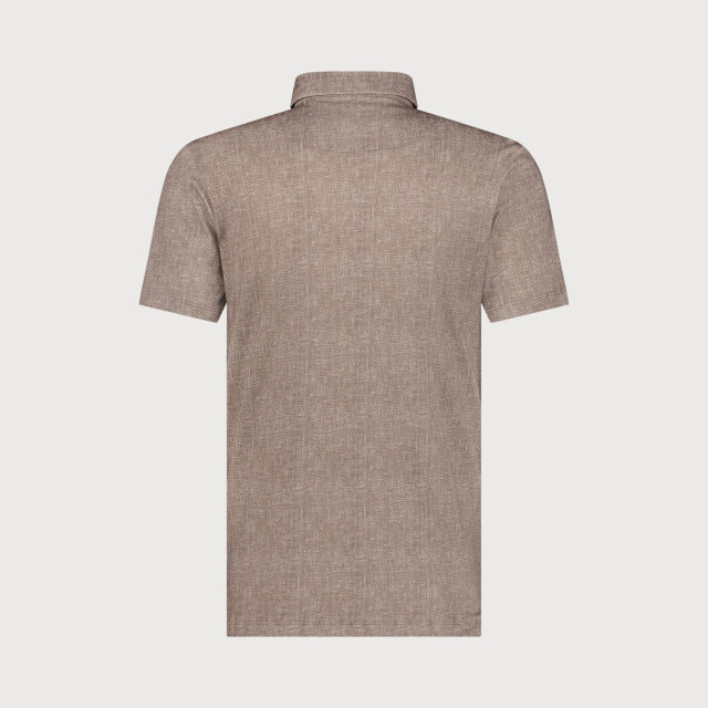 Blue Industry Het button-down korte mouwen overhemd | 5124.51-BROWN large