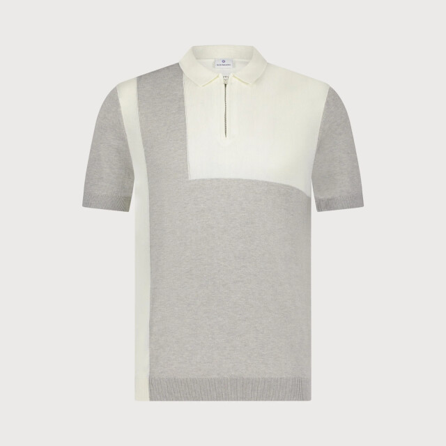 Blue Industry De grafische polo met ritssluiting | KBIS25-M19 large