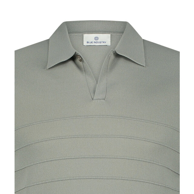 Blue Industry De knitted v-hals polo | KBIS25-M7 large