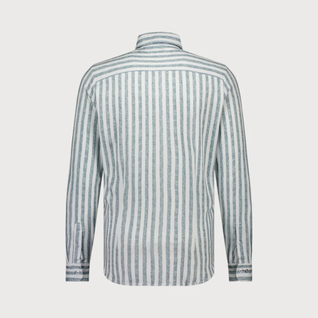 Blue Industry Streepmotief jersey overhemd | 4108.41-OCEAN large
