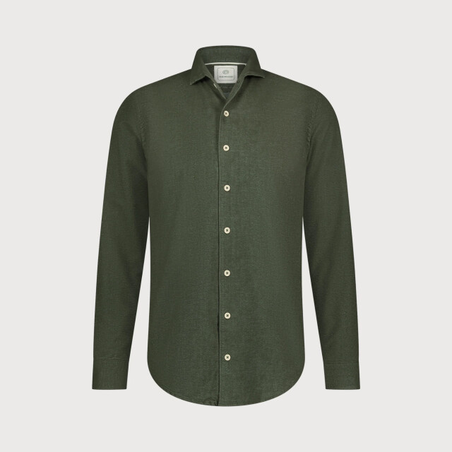 Blue Industry Uni katoenen overhemd | 4204.42-OLIVE large
