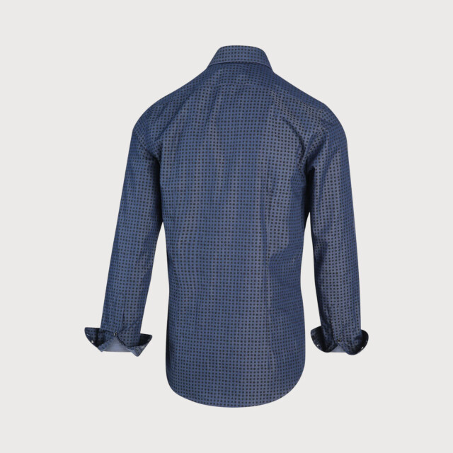 Blue Industry Stippenprint overhemd | 2105.22-NAVY large