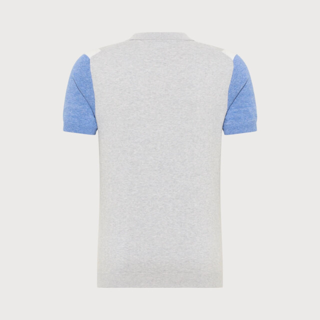 Blue Industry 2-tone polo | KBIS23-M18 large