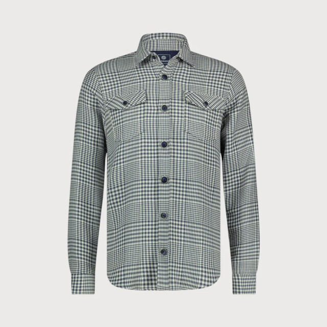 Blue Industry Overshirt met ruitmotief | 4129.41-BLUE large