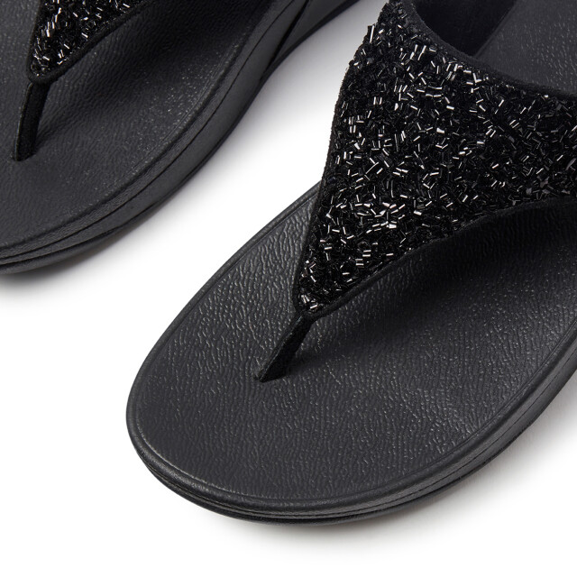 FitFlop Lulu shimmerfoil toe-thongs CJ2 large