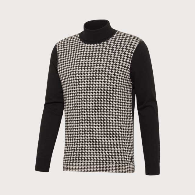 Blue Industry Koltrui met pied de poule motief | KBIW22-M25 large