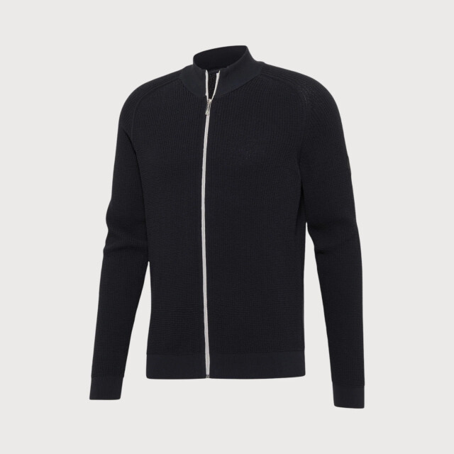 Blue Industry Katoenen vest met rits | KBIW22-M1 large