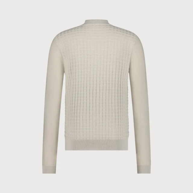 Blue Industry Structuur gebreid rits vest | KBIW23-M3 large