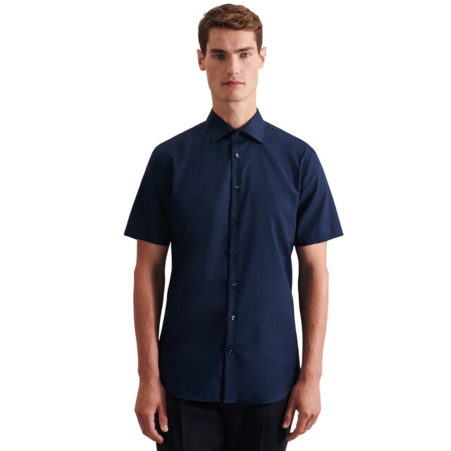 Seidensticker Heren formeel overhemd met korte mouwen UTFK3210_navy large