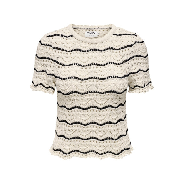 Only onlannasofia life ss stripe o-neck 15318123 black 06712.999.0118 large
