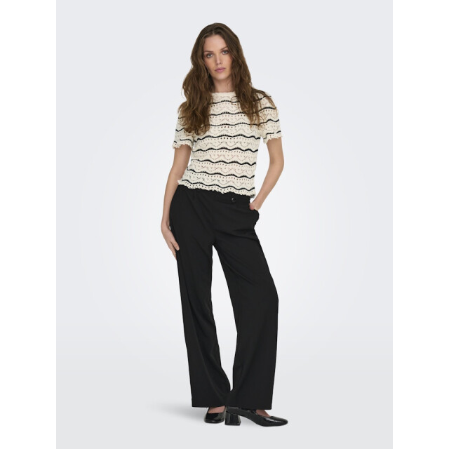 Only onlannasofia life ss stripe o-neck 15318123 black 06712.999.0118 large