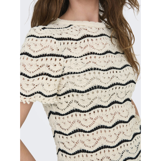 Only onlannasofia life ss stripe o-neck 15318123 black 06712.999.0118 large