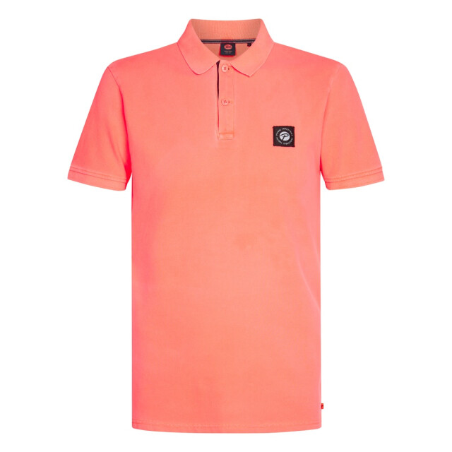 Petrol Industries men polo short sleeve m-1050-pol945 3099 fiery coral 05311.630.0021 large