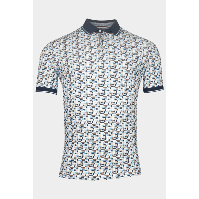 Baileys Polo korte mouw poloshirt pique with all over 515231/62 188154 large
