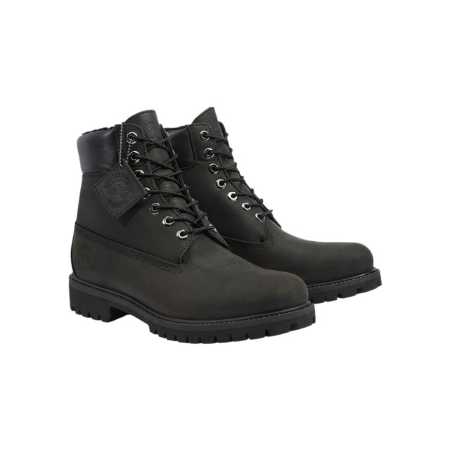Timberland Leer heren laarzen Timberland Zwart Premium Waterdichte Veterboot Laarzen large