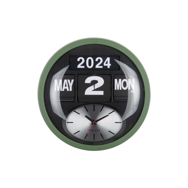 Karlsson wandklok rond flip jungle Ø32,6cm 3062071 large