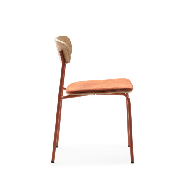 CaliCosy Set van 2 stoelen in stof met zwarte metalen poten l46 cm adriana 3078772 large