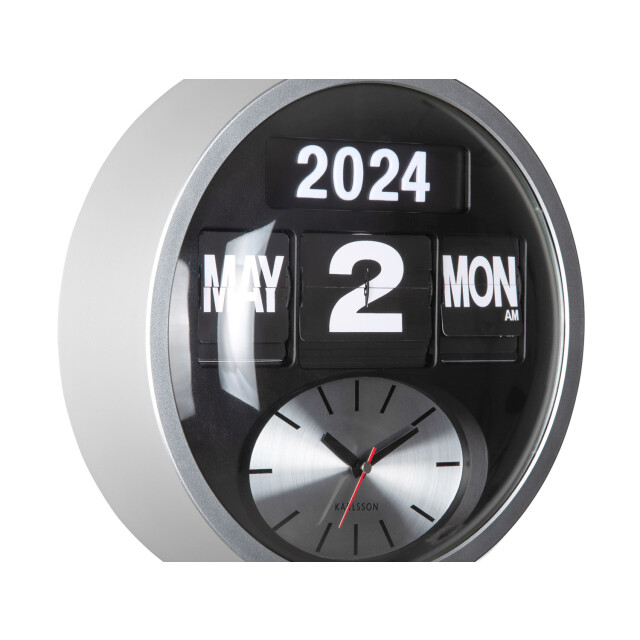 Karlsson wandklok rond flip - Ø32,6cm 3062072 large