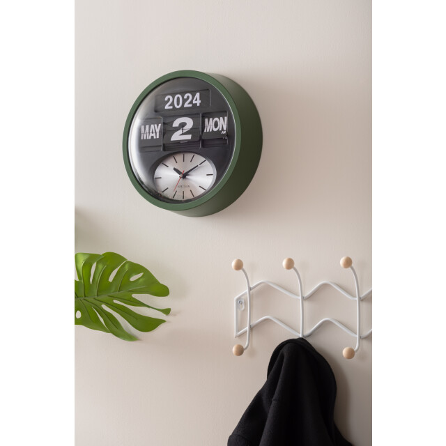 Karlsson wandklok rond flip jungle Ø32,6cm 3062071 large