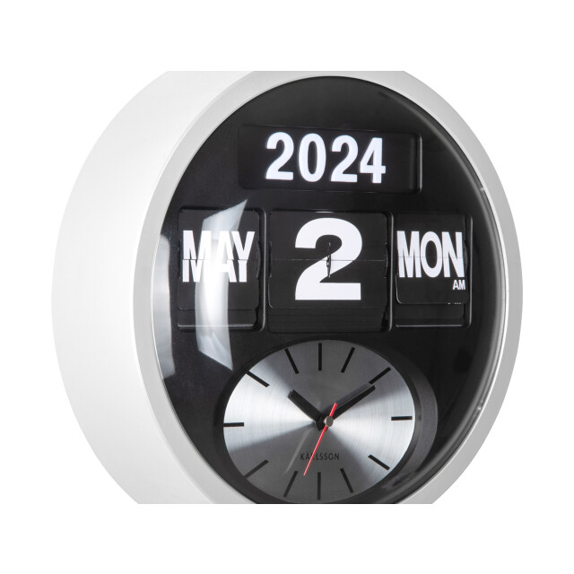 Karlsson wandklok rond flip - Ø32,6cm 3062073 large