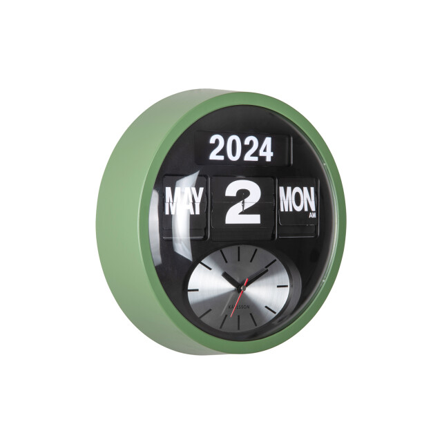 Karlsson wandklok rond flip jungle Ø32,6cm 3062071 large