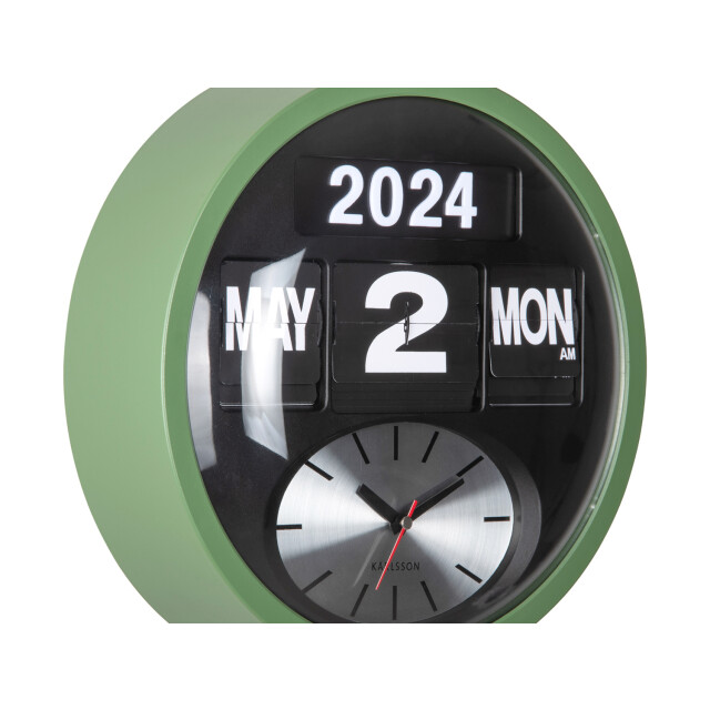 Karlsson wandklok rond flip jungle Ø32,6cm 3062071 large