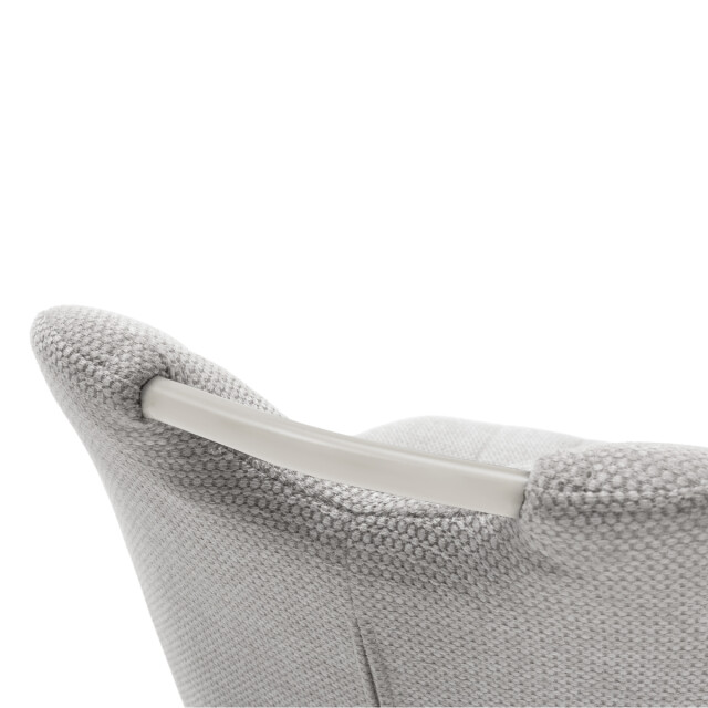 CaliCosy Set van 4 stoelen in stof met zwarte metalen poten l48 cm muli 3078791 large