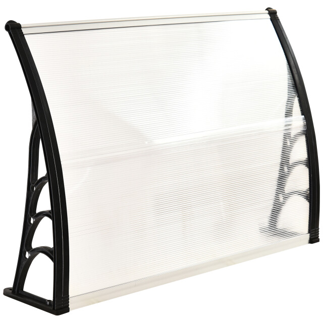 4goodz Outsunny deurluifel terrasoverkapping polycarbonaat, 75x100cm 3173040 large