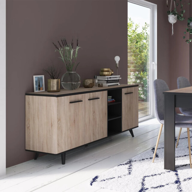 CaliCosy Buffet 3 deuren en 3 nissen l160,7 cm wayne 2931879 large
