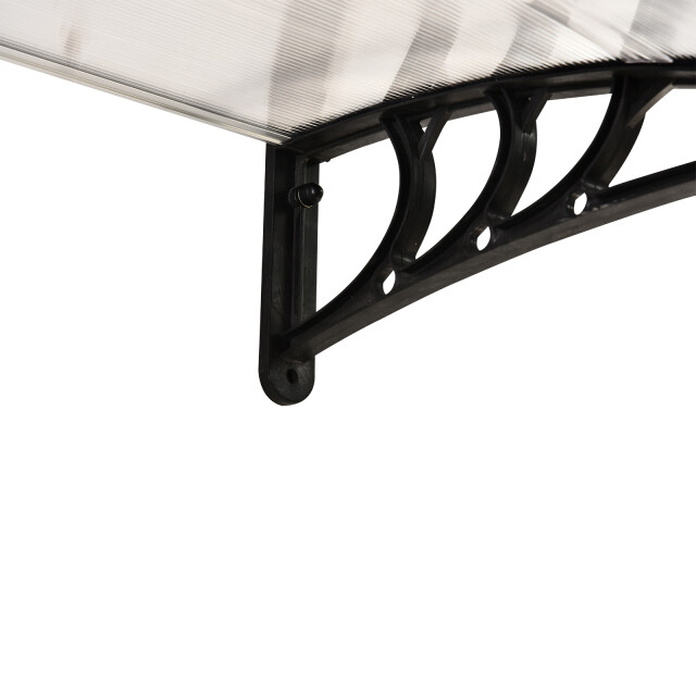 4goodz Outsunny deurluifel terrasoverkapping polycarbonaat, 75x100cm 3173040 large