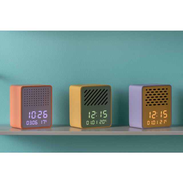 Karlsson wekker funky vibes blue tooth speaker purple & yellow 3064833 large