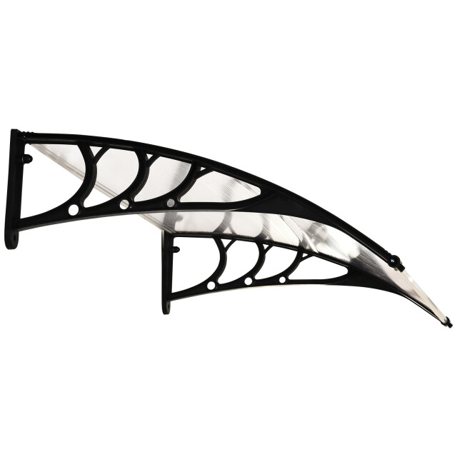 4goodz Outsunny deurluifel terrasoverkapping polycarbonaat, 75x100cm 3173040 large